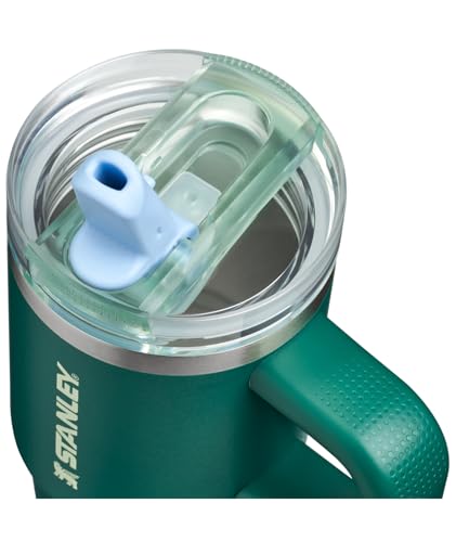 Image of STANLEY Quencher ProTour Flip Straw Tumbler with Leakproof Lid 14 oz | Built-in Straw and Handle | Cup Holder Compatible for Travel | insulated Stainless Steel Cup | BPA-Free | Emerald Honeydew