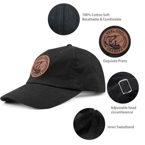 Image of Grandpa Hats for Men, Birthday Gifts for Grandpa, Gift from Grandkids, Funny Trucker Hat Baseball Cap