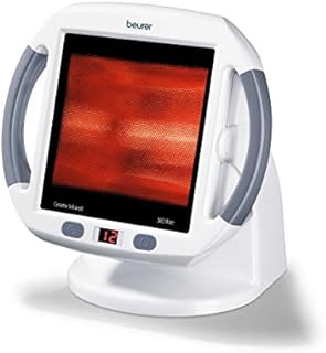 Beurer IL50 Infrared Heat Lamp, Red Light Heat Device (Portable), for Muscle Pain and Pain Relief, for Cold Relief, Improves Blood Circulation, 300W, Safety-Features