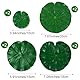 DOKRIN Pond Plants & Flowers, 8 Stück künstliche Lotus-Seerosen, Kunstblätter künstliche schwimmende Schaumstoff-Dekorationen für Haus Garten Teich Aquarium Landschaftsdekoration (grün)
