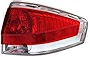 Garage-Pro Passenger Side Tail Light Compatible with 2009-2011 Ford Focus Assembly, with Chrome Insert, Sedan