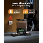 oneisall Automatic Cat Feeder for 2 Cats, 20 Cups/5L Automatic Cat Food Dispenser for Small Pets Indoor, Timed Cat Feeder for Dry Food - Image 6