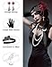 PLULON 6 Pcs 1920s Flapper Accessories for Women, Great Gatsby Flapper Accessories Fashion Roaring 20s Costume for Women