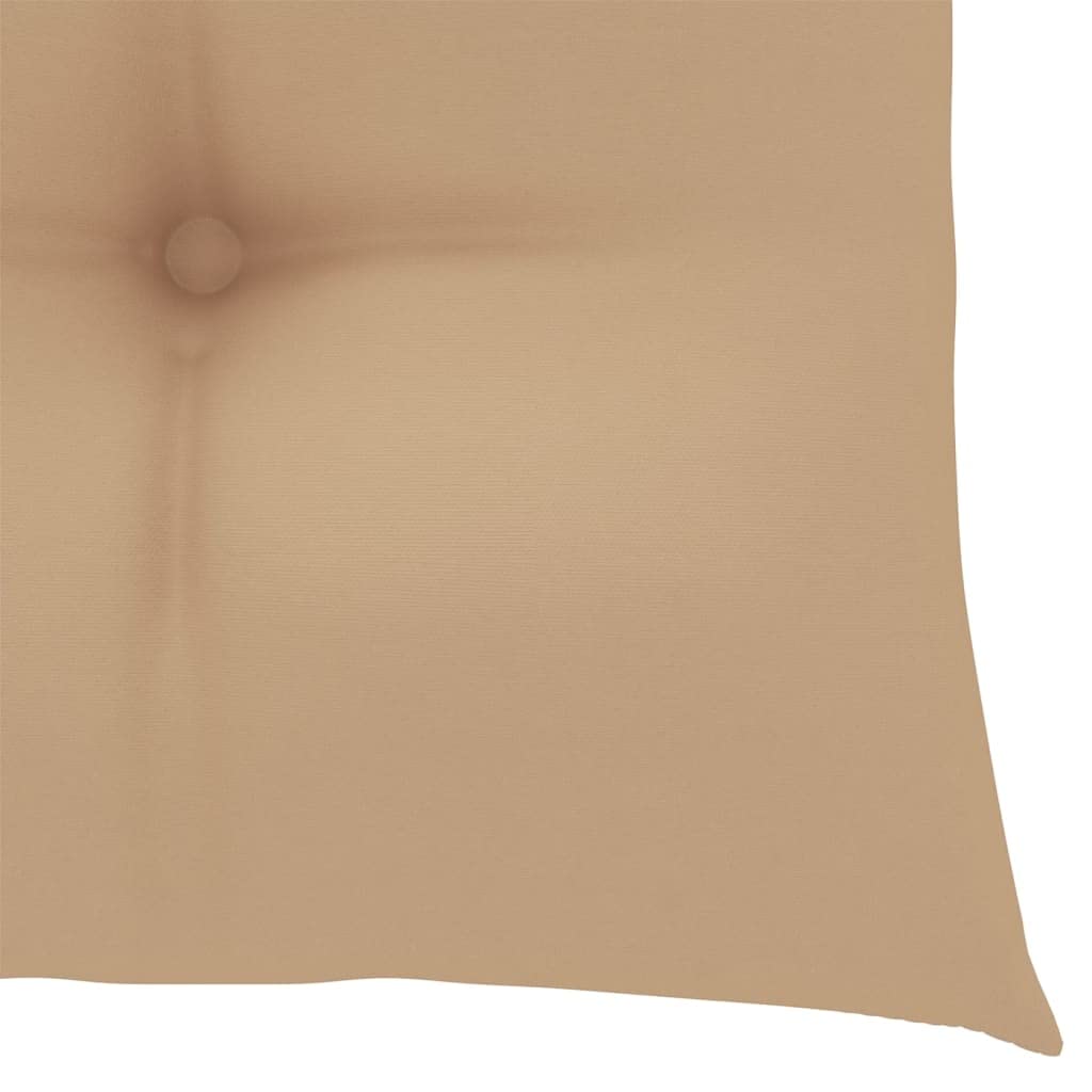 vidaXL Chaises Pliantes avec Coussins Beiges, 8 pièces,