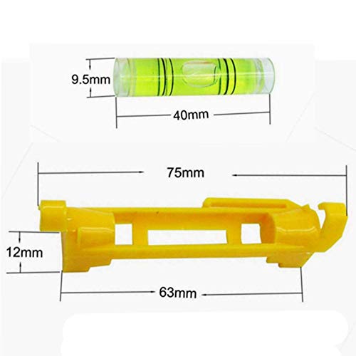 Image of 7 pcs Hanging Bubble Line Level for Building Trades, Engineering, Surveying, Metalworking and other Equipment Measure (Yellow - 7 Pack)