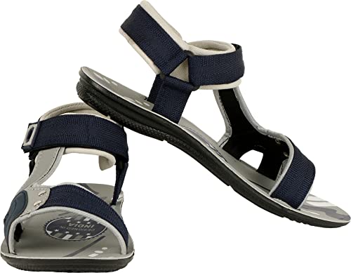 Image of GENIAL Men Blue Sandals | Size - | SUPER16-GRY /BLU-10-Parent