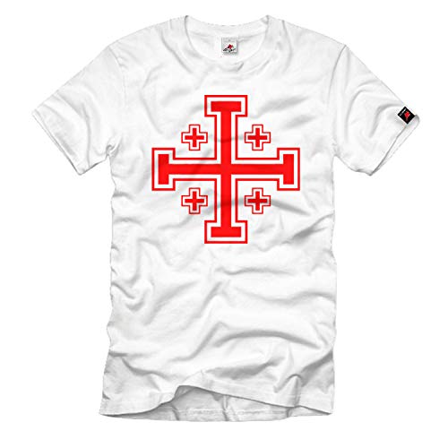 T-Shirt Chevaliers Templiers 776 Blanc Homme Grande Taille 4XL