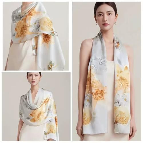 Fashion Scarves Scarf Silk Feeling Scarves Long Lightweight Sunscreen Shawls for Women (Y25)2