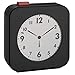 Produktbild TFA Dostmann Funk-Wecker, 60.2555.01, mit LCD Display mit analoger Zeitanzeige, ideal als Reisewecker, Weckalarm, schwarz/rot, Kunststoff, (L) 72 x (B) 27 x (H) 77 mm