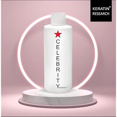 Complex Brazilian keratin CELEBRITY KERATIN Hair Treatment Conditioning Straightening Keratin Proteins Amino Acids Argan Castor Oils Repair Damaged Color Treated Curly Straight Coarse Thin Hair (150ml)