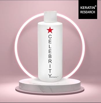 Complex Brazilian keratin CELEBRITY KERATIN Hair Treatment Conditioning Straightening Keratin Proteins Amino Acids Argan Castor Oils Repair Damaged Color Treated Curly Straight Coarse Thin Hair (150ml)