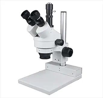 Radical 200mm Long Working Distance Zoom 3-45x Stereo Trinocular Biology Dissection Zoology Hair Transplant Industrial Microscope w Camera Port
