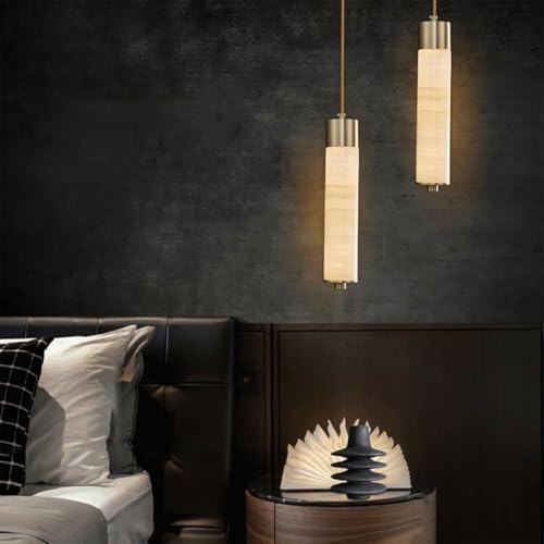 Mengdidi M-88550 Natural Alabaster Glass Pendant Light For Kitchen Island thumb #1