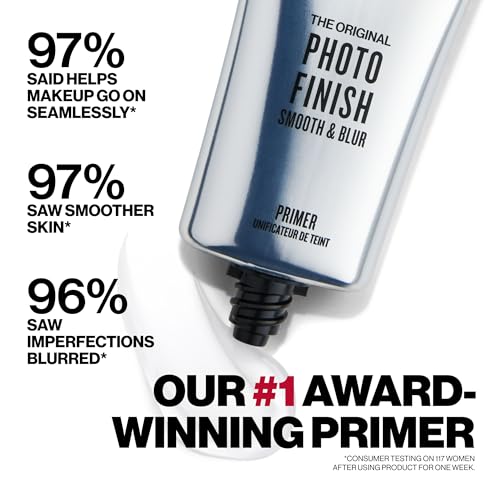 Smashbox Photo Finish Smooth & Blur Primer | Instantly Smooths Fine Lines and Pores for All Skin Types | Vitamins A & E Makeup Base with Blurring, 1 Fl Oz — view 4