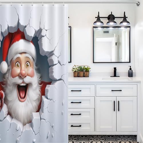 Rideau de douche imperméable lavable rideau de bain textile 122x183cm - 5