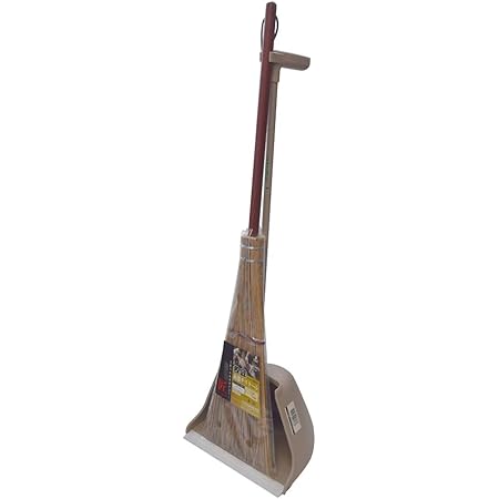 Amazon Co Jp アズマ ほうきちりとりセット 庭園チリトーレ チリトリ幅27cm 全長84cm 弾力性のあるヤシの葉脈を使用 名匠174 ホーム キッチン