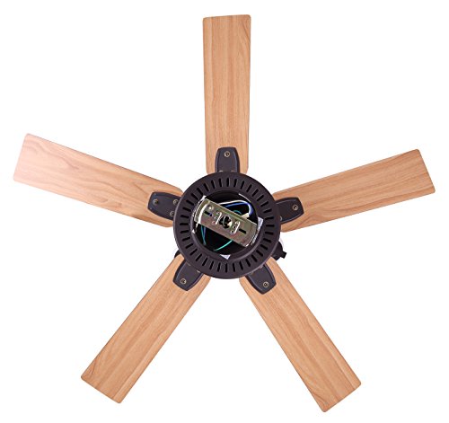 Canarm CF42NEW5ORB New Yorker Dual Mount 42-Inch Ceiling Fan with Flat Opal Light Kit and 5 Reversible Blades, Oil Rubbed Bronze - Thumbnail 3