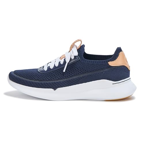 Cole Haan Cole Haan Women's Grand Crosscourt Stitchlt Runox Sneakers, Midnight Moon Knit/White, 11-B US