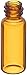 National Scientific B7999-1A Glass Storage Vial, 2ml Volume, 12mm D x 32mm H, Amber (Pack of 100)