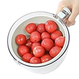 Obstreiniger-Schüssel, rutschfest, drehbar, multifunktional, für Küche, Kochen, Vorbereitung,...