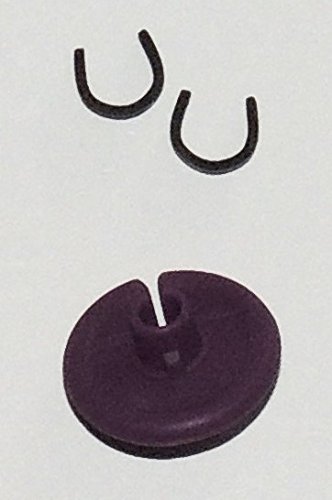 Super Flex Kisser Button - 2 Pack - The Ultimate Bowstring Kisser - Flexible Soft Comfort - 9/16" Diameter - Available in 9 Colors Cir-Cut Archery (Purple)