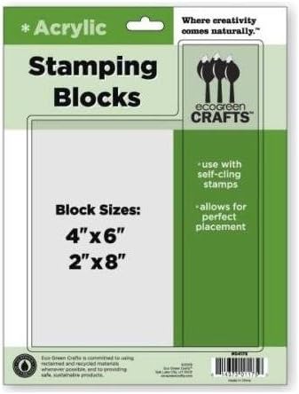 Acrylic Stamping Blocks, Set of 2
