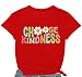 COMIZI Be Kind Shirt Women Choose Kindness Tshirt Cute Kindness Teacher Tee Tops Red