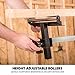 Evolution Power Tools EVOMS1 Miter Saw Stand Compact & Folding, Universal Fits Most Brands, Quick Release Mounting Brackets, Rollers, End Stops for Repeat Cutting , Black