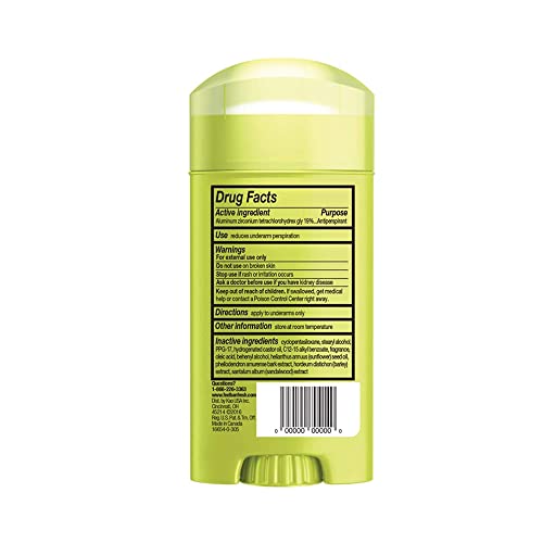 Ban Powder Fresh 24-hour Invisible Antiperspirant, 2.6oz Solid Deodorant, Underarm Wetness Protection, with Odor-fighting Ingredients (4 Pack)