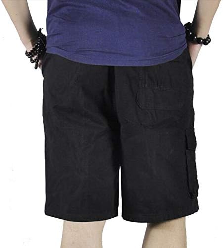 Mens Cotton Loose Drawstring Cargo Short with Full Elastic Waist - Image 2