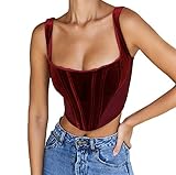 Sexy Women Push Up Bustiers Corsets Strapless Off Shoulder Slim Crop Tops Clubwear Party Outwear...