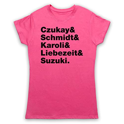 T-shirt Can Krautrock band members names lineup pour femmes en coton durable