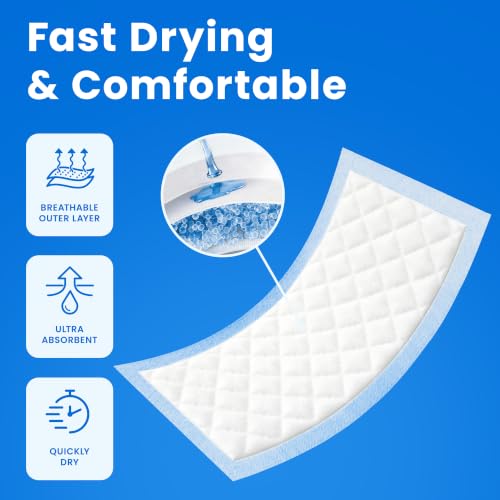Image of Disposable Dog Diaper Liners Booster Pads for Male & Female Dogs - 100ct | Diaper Inserts fit Most Washable Dog Wraps and Belly Bands,X-Large