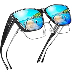 A18 Shiny Black Frame/Blue Mirrored Lens