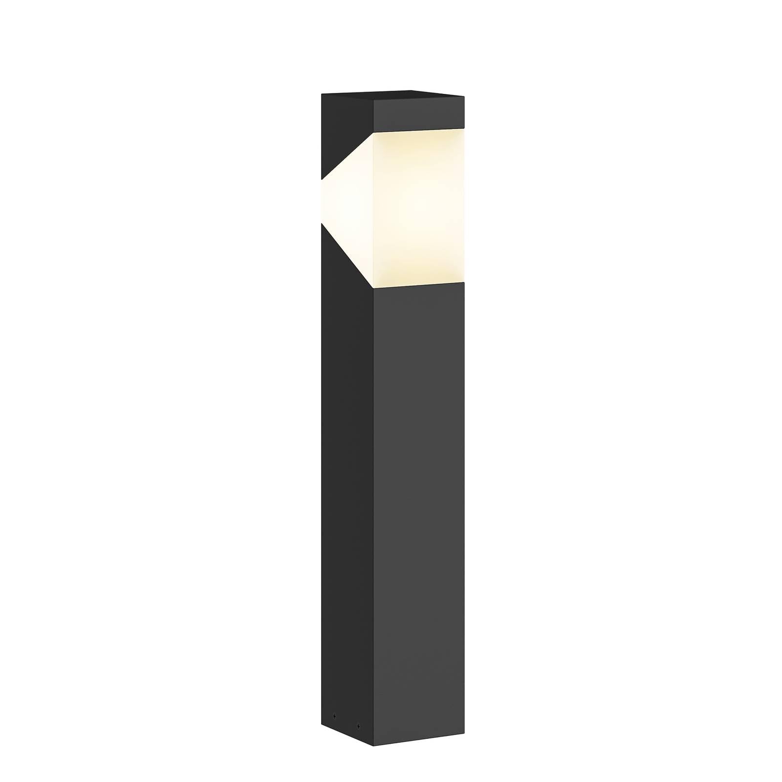 Lucande Outdoor Lights Kiran dimmable (Modern) in Black Made of Aluminium (1 Light Source, E27) from Pillar Garden Path Bollard lamp
