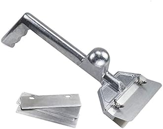 LRui Grill Scraper Heavy Duty Griddle Scraper Set with 5 Replacement Blades Flat Top Grill Accessories Griddle Cleaning Kit,for Outdoor Grill Cleaning