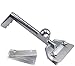LRui Commercial Grill Scraper Heavy Duty Griddle Scraper Set with 5 Replacement Blades Flat Top Grill Accessories Griddle Cleaning Tools