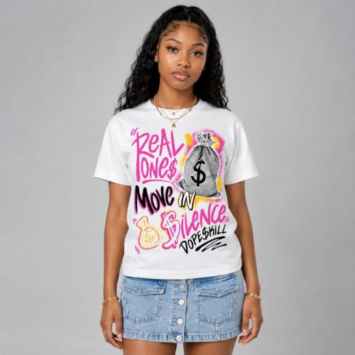 Image of DopeSkill Graphic Tee Streetwear Hip Hop Hypebeast Unisex T-Shirt Sneaker Colour Matching Shirts Inspired Motivation Quotes