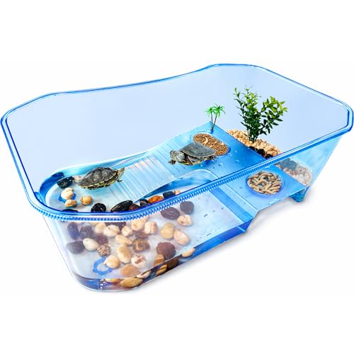 Rypet Turtle Tank Aquarium - Reptile Habitat...