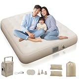 【Amazon 限定ブランド】 エアーベッド 【2025年 春夏限定・60s自動膨張･25CM厚さ】 H&Wマットレス会社 エアーマット 電動ポンプ内蔵 電動エアーマット 枕付き 収納袋付き 耐荷重300kg Type-C充電式 持ち運び便利 折り畳み式 取り外し可能 (防水・通気・快適性) 寝袋 日本語取扱書 来客用/車中泊/家庭用/災害/キャンプ用品/補修テープ付 (ダブル)