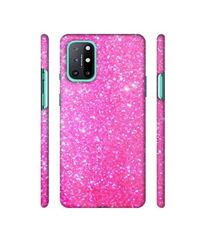 Image of Amazon Brand - Solimo Designer Pink Sparkle 3D Printed Hard Back Case Mobile Cover for OnePlus 8T