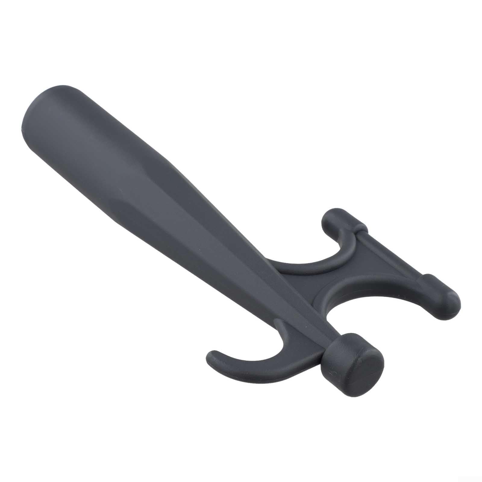 Replacement Boat Hook Pole End for Docking, Dual Tip Design for Easy Push Pull, Compatible with Screw Thread Metal Rods, for Boats Rafts Kayaks, Nylon, Black
