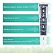 La Crosse 704-1531 Large Magnifying Easy Read 5-Inch Capacity Acrylic Rain Gauge, Black-Blue, Black-Blue