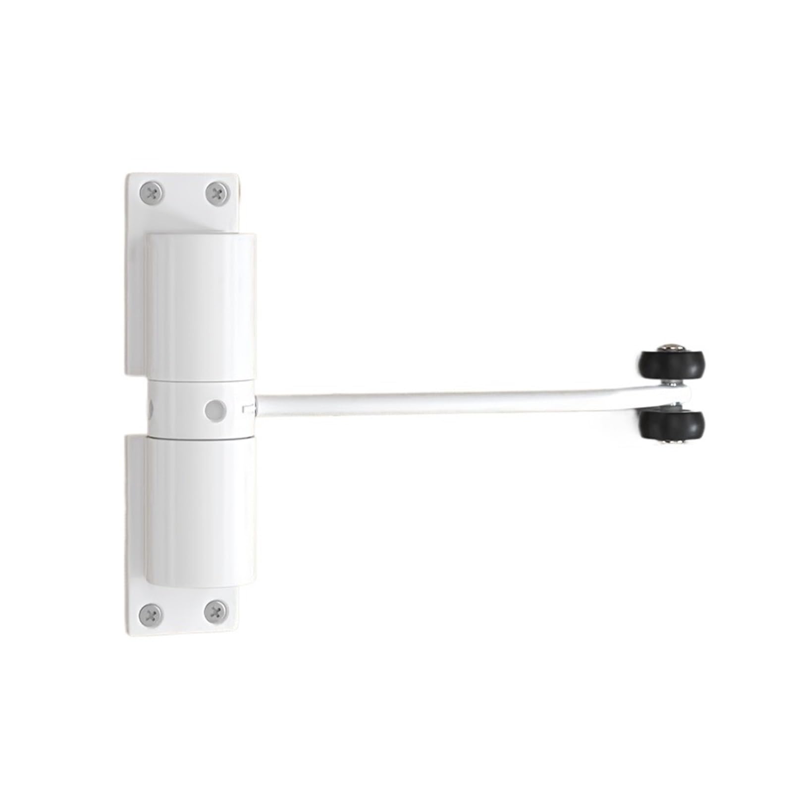 Forvexilla White Adjustable Automatic Door Closer Safety Spring Furniture Door Hardware
