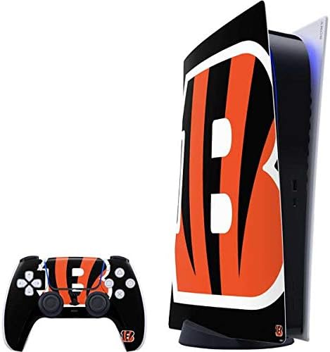 Skinit Decal Gaming Skin Compatible with PS5 Digital Edition Bundle - Officially Licensed NFL Cincinnati Bengals Large Logo Design
