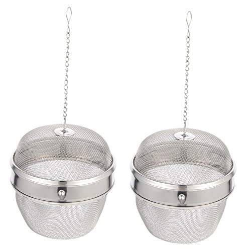 Unomor Stainless Steel Tea Balls for Watch Cleaning Jewelry Steam Cleaner Accessory 2pcs Set Sturdy and Easy to Use