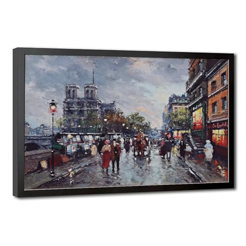 Toile Notre Dame de Paris Antoine Blanchard - Impression haute définition sur châssis