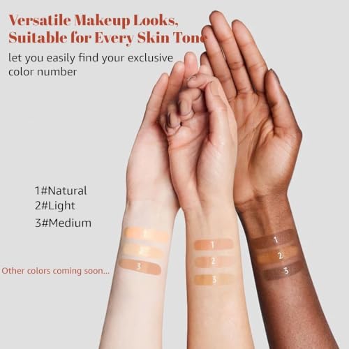 Blanc Cover Cream Stick V - Color Changing Foundation Stick, White Foundation for Older Women, Korean Makeup with Built-in Brush Foundation Makeup Moisturizing Dewy Finish for Even Skin Tone (Ivory) — view 4