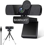 【360° drehbare Webkamera mit Stativklemme】: Mit dem 360°drehbaren Webkameraobjektiv können Sie problemlos Videos aus jedem Winkel aufnehmen. Mit einem Weitwinkel von 110° nutzt es den Vorteil, der die beste Seite des Videoanrufs zeigt. Ein verstellbarer Stativclip erfüllt die Anforderungen für mehrere Winkel auf Computern, Laptops, Desktops usw.
