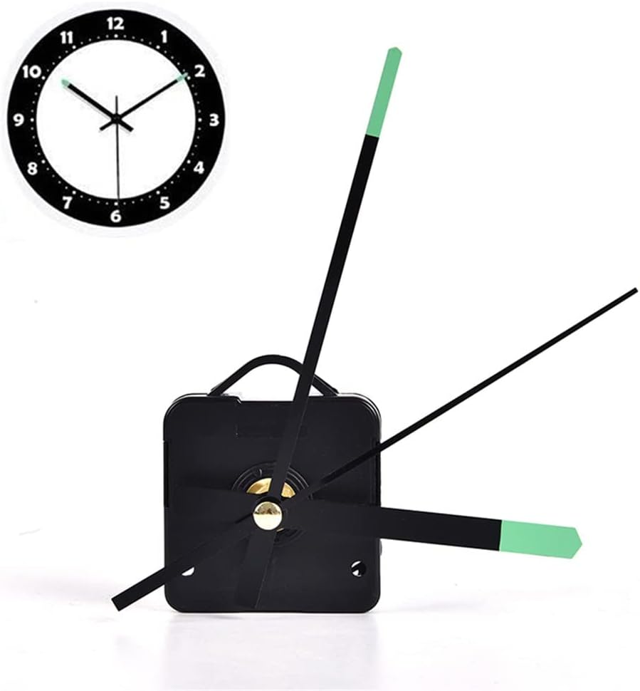 DIY Wall Clock Movement Sweep Silent Mechanism Repair Parts Replacement Kit Fluorescence